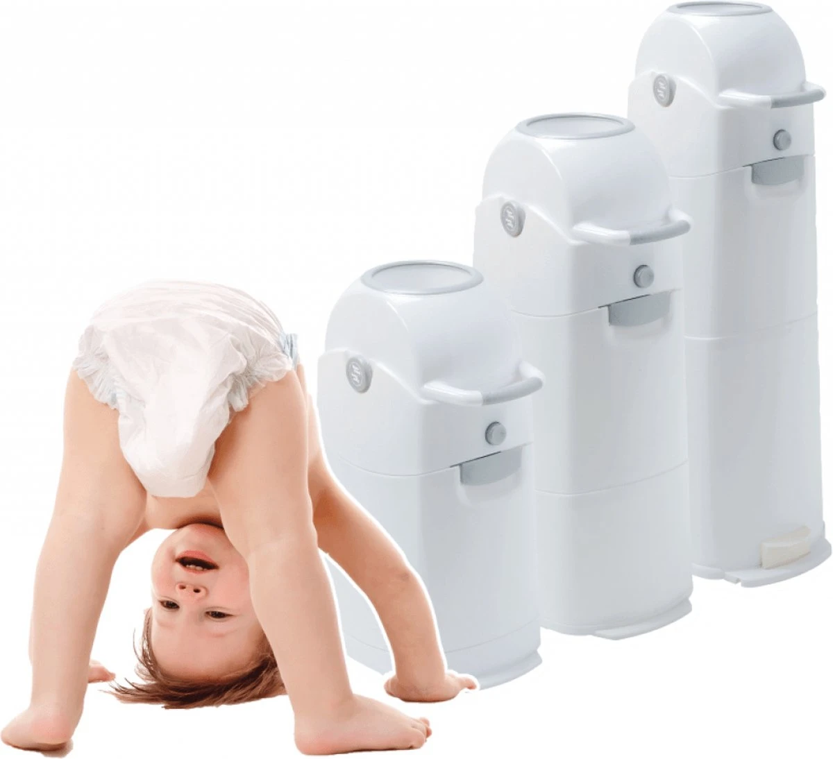 Diaperchamp Luieremmer Regular - Wit 5 Diaperchamp Luieremmer Regular - Wit - Afbeelding 5