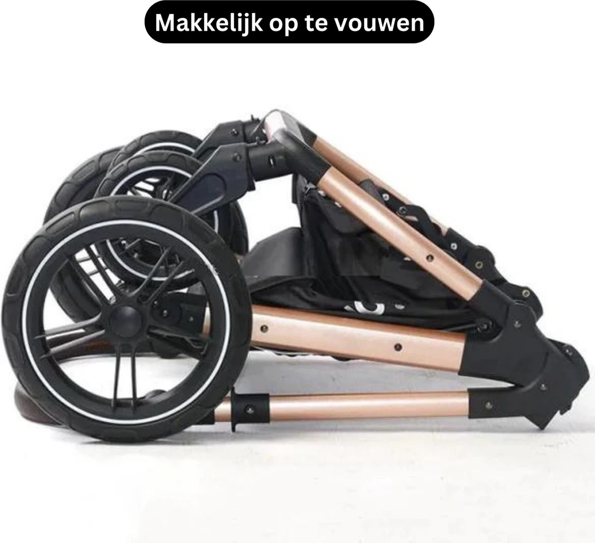 Merkloos BrightWise Luxe Kinderwagen 3 In 1 Van Voldoet Aan Alle Europese Veiligheidscertificaten - Wandelwagen - Kinderwagen 3-in-1 Incl Autostoel - Kinderwagen Maxi Cosi – Buggy 3 In 1 - Newborn - Zwart 7 Merkloos BrightWise Luxe Kinderwagen 3 In 1 Van Voldoet Aan Alle Europese Veiligheidscertificaten - Wandelwagen - Kinderwagen 3-in-1 Incl Autostoel - Kinderwagen Maxi Cosi – Buggy 3 In 1 - Newborn - Zwart - Afbeelding 7
