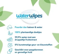 WaterWipes Billendoekjes Bio - 12 X 60 Stuks - 720 Doekjes -Aanbiedingen BIBS Winkel 1200x1096