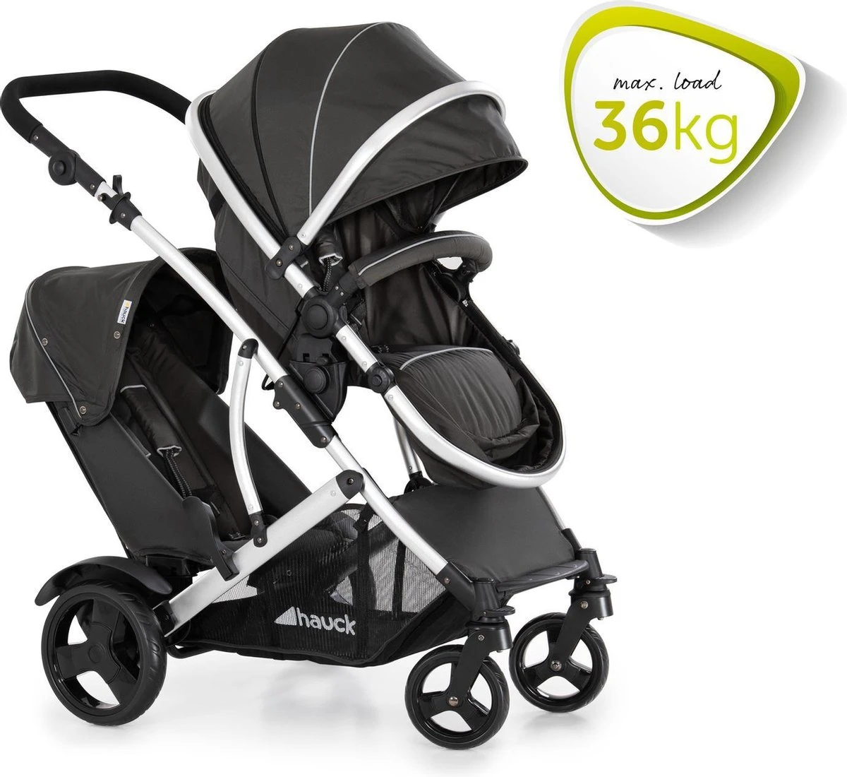 Hauck Duett 2 Duo Kinderwagen - Zwart 6 Hauck Duett 2 Duo Kinderwagen - Zwart - Afbeelding 6