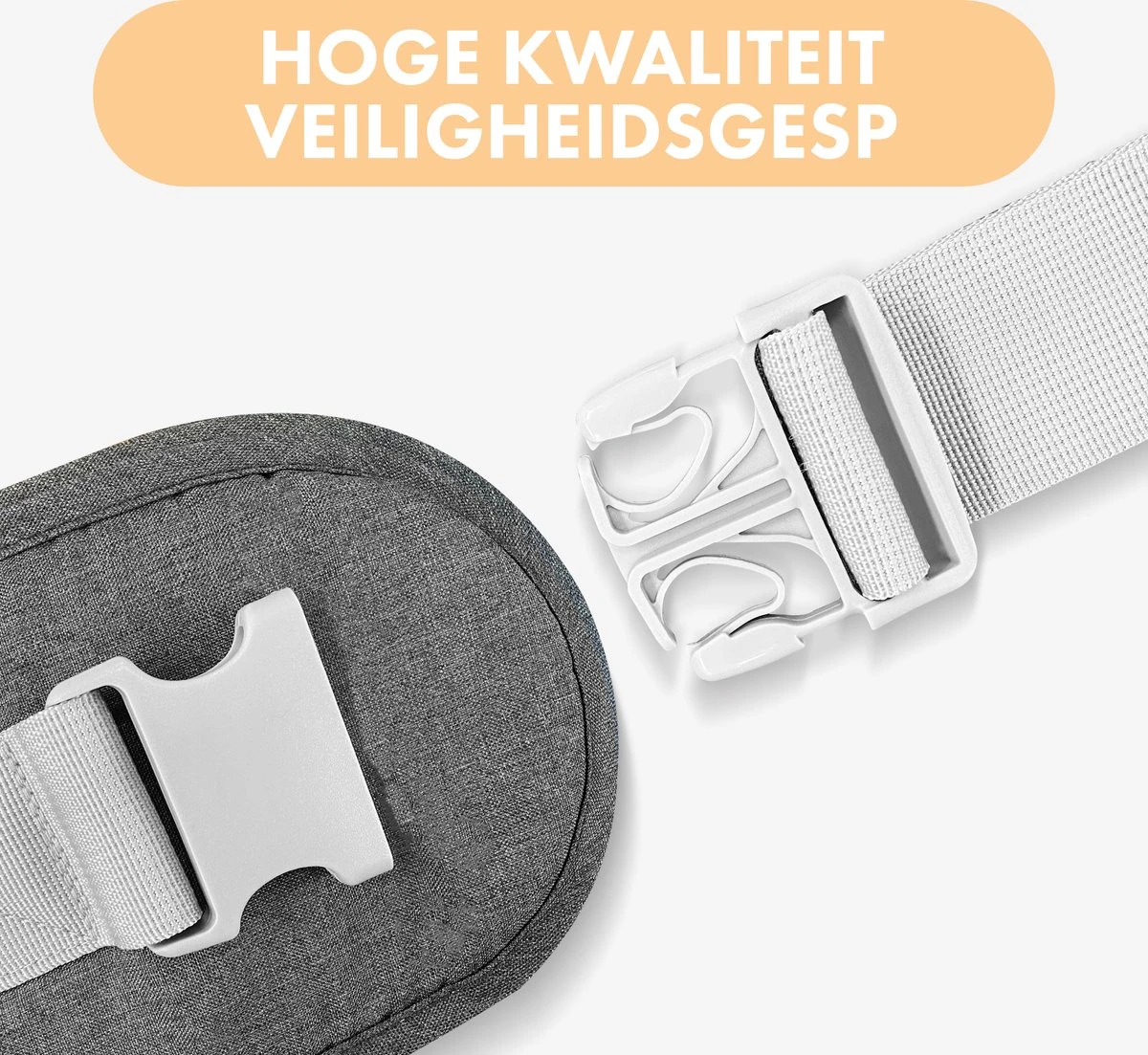 Deryan Pack Basic Luxe Heupdrager - Baby En Peuter Heupzitje - Draagzak Grijs 8 Deryan Pack Basic Luxe Heupdrager - Baby En Peuter Heupzitje - Draagzak Grijs - Afbeelding 8