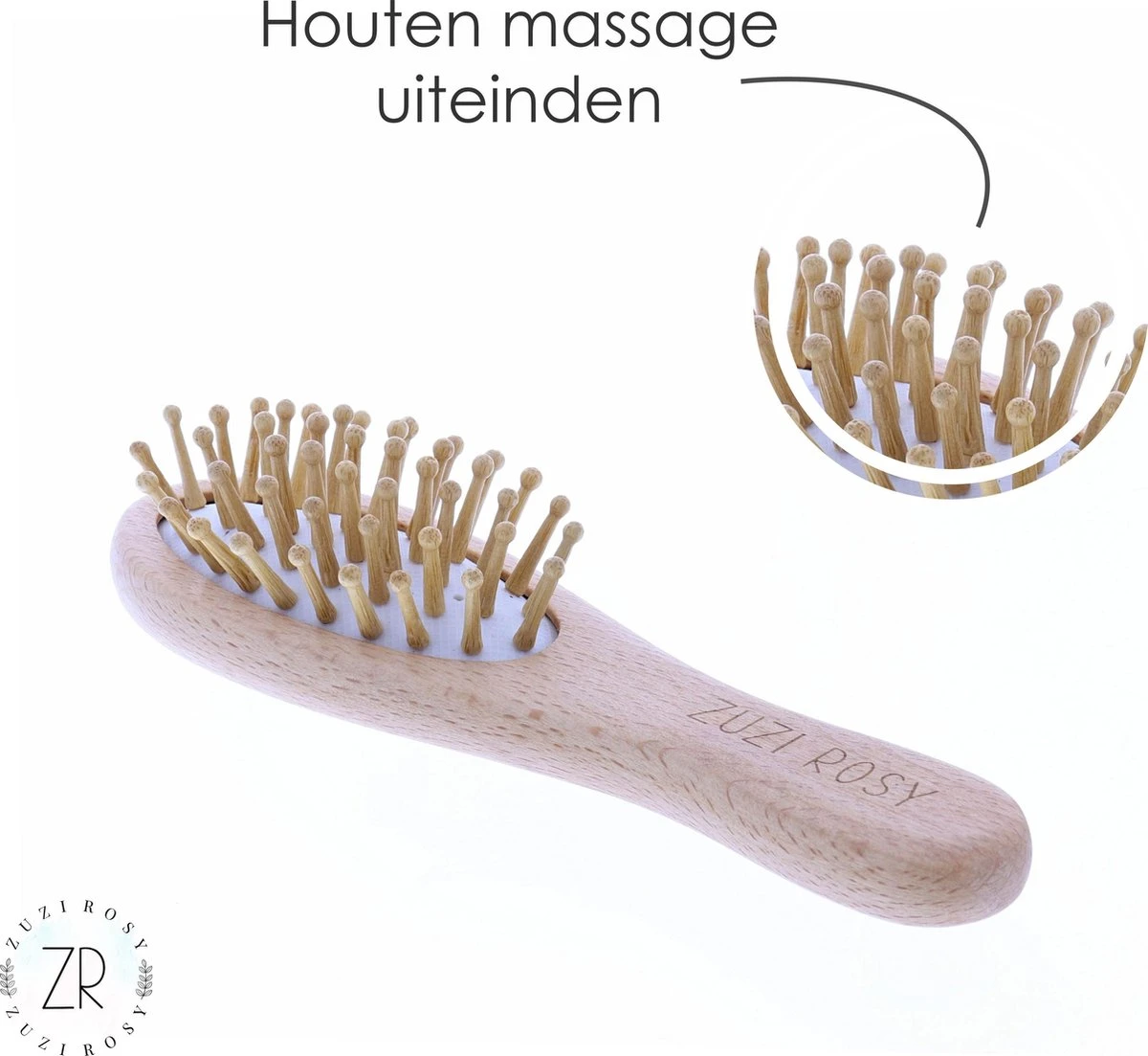 ZUZI ROSY® - Baby Borstel - Baby Verzorgingsset - 3 Stuks - Hout - Haarborstel En Kam - Kraamcadeau - Babyshower Gift - Incl. Opbergzakje 3 ZUZI ROSY® - Baby Borstel - Baby Verzorgingsset - 3 Stuks - Hout - Haarborstel En Kam - Kraamcadeau - Babyshower Gift - Incl. Opbergzakje - Afbeelding 3