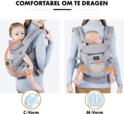 Deryan Ergonomische Draagzak - Buikdrager 4-in-1 Grijs -Aanbiedingen BIBS Winkel 1200x1105 15