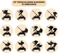 Deryan Evy Kinderwagen - Duo Kinderwagen - Uitbreidbaar - Inclusief Reiswieg - Zwart 24 Deryan Evy Kinderwagen - Duo Kinderwagen - Uitbreidbaar - Inclusief Reiswieg - Zwart -Aanbiedingen BIBS Winkel 1200x1105 18