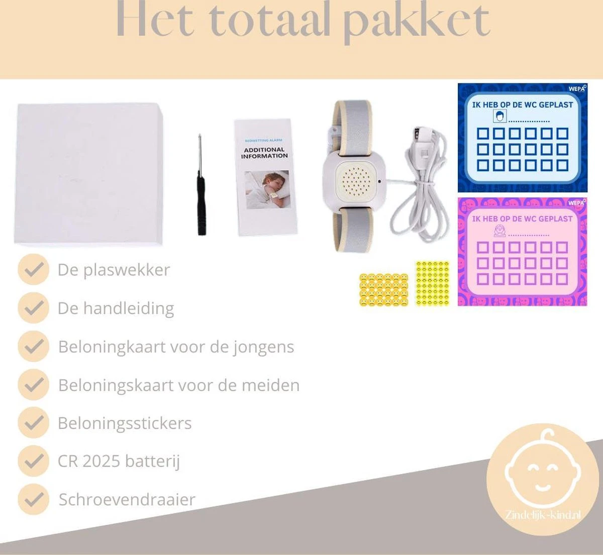 Merkloos Zindelijkheidstraining Kind - Plaswekker Voor Jongens/Meisjes - Inclusief Uniek Beloningssysteem En Batterij – Plaswekker Met Alarm En Led Licht - Beloningskaart - Tegen Bedplassen – Enuresis - Zindelijkheid 10 Merkloos Zindelijkheidstraining Kind - Plaswekker Voor Jongens/Meisjes - Inclusief Uniek Beloningssysteem En Batterij – Plaswekker Met Alarm En Led Licht - Beloningskaart - Tegen Bedplassen – Enuresis - Zindelijkheid - Afbeelding 10