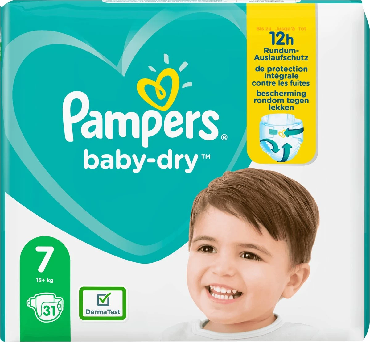 Pampers® Pampers Baby-Dry Maat 7 (15kg+) - 31 Luiers 1 Pampers® Pampers Baby-Dry Maat 7 (15kg+) - 31 Luiers