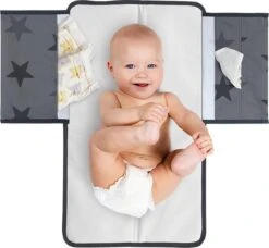 Dooky 3 In 1 Changing Pack Verschonings Matje Grey Stars -Aanbiedingen BIBS Winkel 1200x1108 22