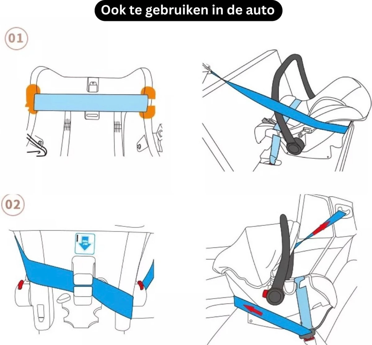 Merkloos BrightWise Luxe Kinderwagen 3 In 1 Van Voldoet Aan Alle Europese Veiligheidscertificaten - Wandelwagen - Kinderwagen 3-in-1 Incl Autostoel - Kinderwagen Maxi Cosi – Buggy 3 In 1 - Newborn - Zwart 5 Merkloos BrightWise Luxe Kinderwagen 3 In 1 Van Voldoet Aan Alle Europese Veiligheidscertificaten - Wandelwagen - Kinderwagen 3-in-1 Incl Autostoel - Kinderwagen Maxi Cosi – Buggy 3 In 1 - Newborn - Zwart - Afbeelding 5