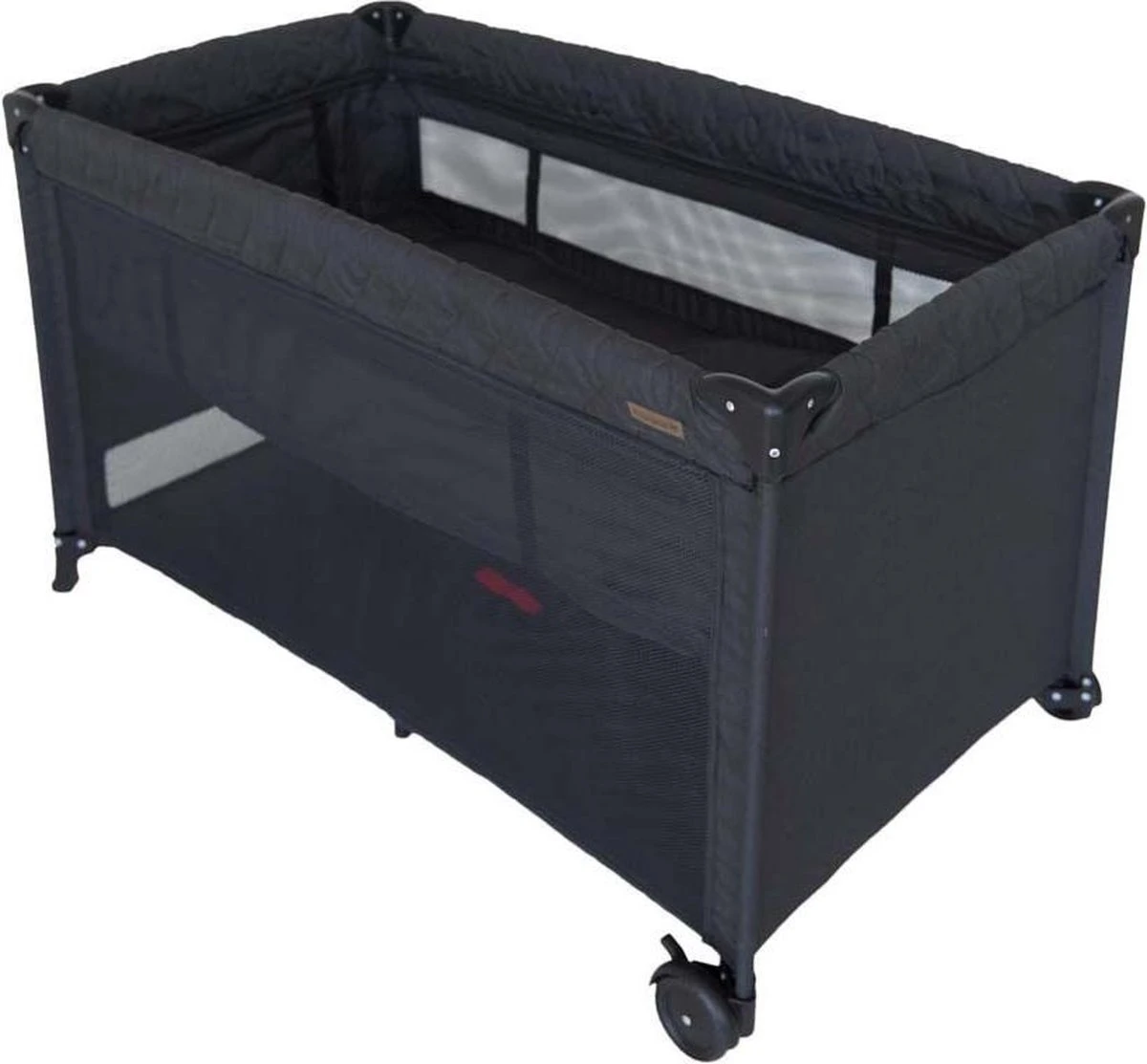 Prénatal Luxe Campingbedje Met Bodemverhoger - Inklapbaar Baby Campingbed - Reisbedje Met Wieltjes - Inclusief Bodemmatras - 120 X 60 Cm - Zwart 2 Prénatal Luxe Campingbedje Met Bodemverhoger - Inklapbaar Baby Campingbed - Reisbedje Met Wieltjes - Inclusief Bodemmatras - 120 X 60 Cm - Zwart - Afbeelding 2