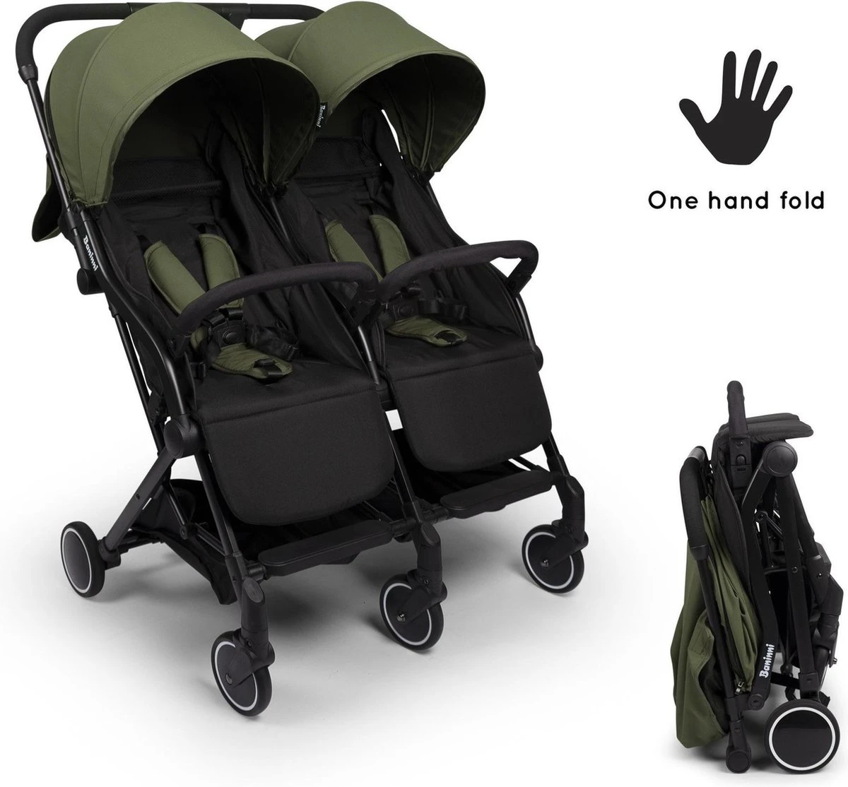 Baninni Duo Buggy Adige Moss 15 Baninni Duo Buggy Adige Moss - Afbeelding 15