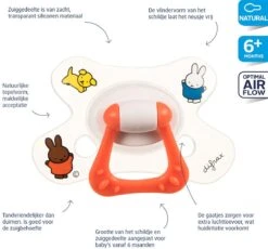 Difrax Fopspeen 6+ Maanden Natural Speen - Nijntje - 1 Stuk -Aanbiedingen BIBS Winkel 1200x1116 18