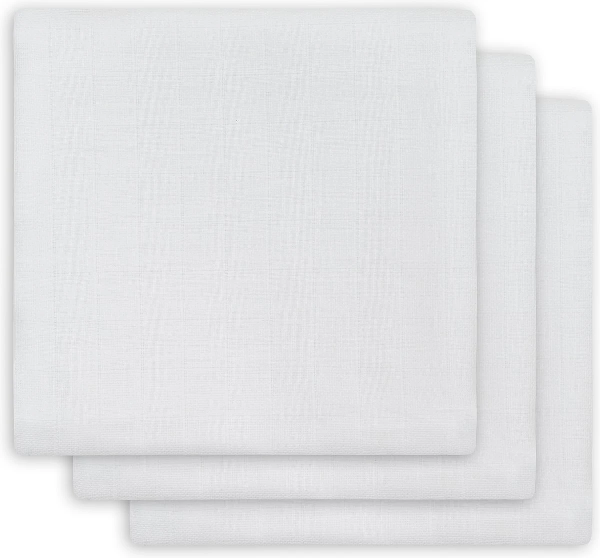 Jollein Hydrofiel Multidoek Basic 70x70cm - White - 3 Stuks 1 Jollein Hydrofiel Multidoek Basic 70x70cm - White - 3 Stuks