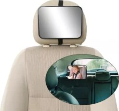 Autospiegel Baby - Achteruitkijkspiegel - Baby Autospiegel - Babyspiegel Auto - Baby Veiligheid - Kinderspiegel - Baby Auto - Zwart -Aanbiedingen BIBS Winkel 1200x1116 9