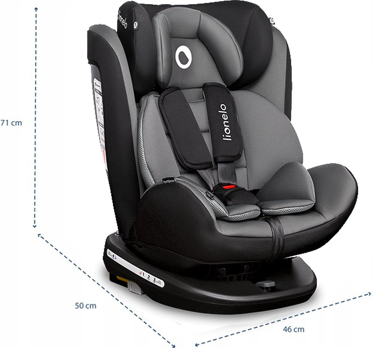 Lionelo Bastiaan - Autostoel - 360° Draaibaar - ISOFIX 15 Lionelo Bastiaan - Autostoel - 360° Draaibaar - ISOFIX - Afbeelding 15