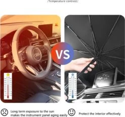 TDR - Zonnescherm / Autoparaplu - Binnenkant Voorruit Auto - Opvouwbaar - Hitte En UV Bescherming - 122 X 65 Cm -Aanbiedingen BIBS Winkel 1200x1120 7