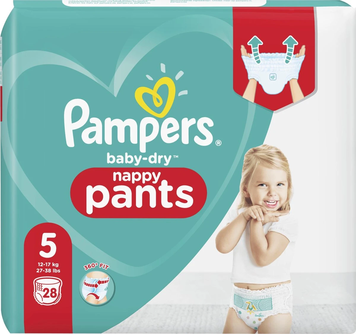 Pampers® Pampers Baby Dry Pants Maat 5 - 28 Luierbroekjes 12 Pampers® Pampers Baby Dry Pants Maat 5 - 28 Luierbroekjes - Afbeelding 12