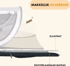 Deryan Peuter Luxe Campingbedje – Inclusief Zelfopblaasbare Matras - Silver -Aanbiedingen BIBS Winkel 1200x1126 22
