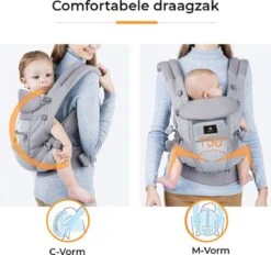 Deryan Meinkind Draagzak - Buikdrager 4-in-1 Antraciet/Grijs -Aanbiedingen BIBS Winkel 1200x1126 28