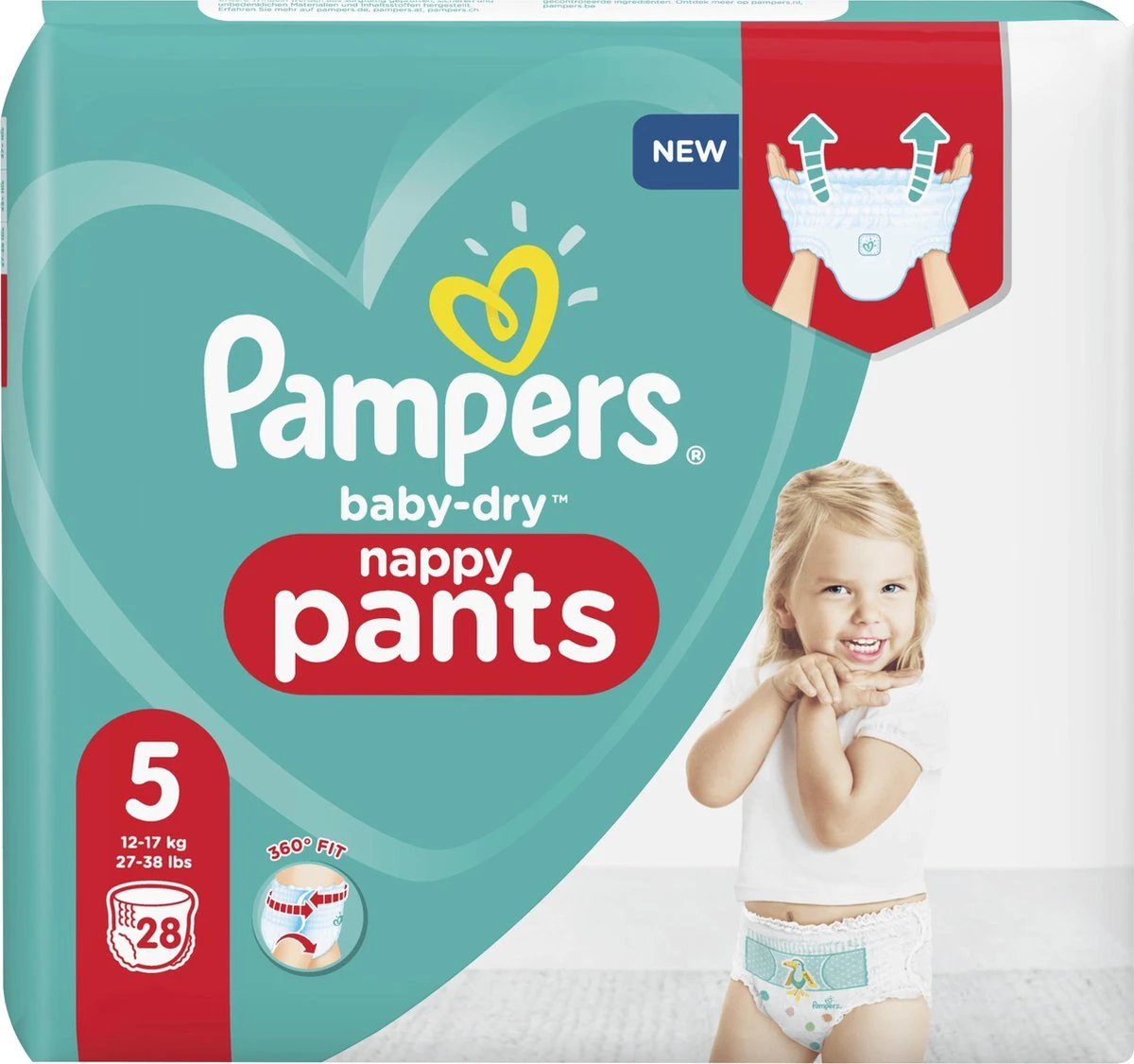 Pampers® Pampers Baby Dry Pants Maat 5 - 28 Luierbroekjes 10 Pampers® Pampers Baby Dry Pants Maat 5 - 28 Luierbroekjes - Afbeelding 10