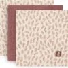 Jollein Hydrofiel Multidoek Meadow 70x70cm - Chestnut - 3 Stuks