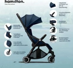 Hamilton By Yoop One Prime X1 Buggy - Premium Stroller Met One Hand Folding Technologie - Blauw - Lichte, Verstelbare En Wendbare Kinderwagen Met Vele Gemakken 14 Hamilton By Yoop One Prime X1 Buggy - Premium Stroller Met One Hand Folding Technologie - Blauw - Lichte, Verstelbare En Wendbare Kinderwagen Met Vele Gemakken -Aanbiedingen BIBS Winkel 1200x1127 13