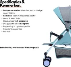 Child Supplies Buggy - Inklapbare Buggy - Baby Stroller - 3 In 1 - Kinderwagen - Roze -Aanbiedingen BIBS Winkel 1200x1127 16