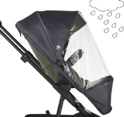 Easywalker Harvey 3 / Harvey³ Voordeelset Bestaande Uit Kinderwagen, Reiswieg, Voetenzak, Regenhoes Voor Zitting En Reiswieg, Hoes Voor De Reiswiegmatras - Kleur Fossil Grey -Aanbiedingen BIBS Winkel 1200x1131 13