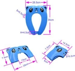 Merkloos WC Verkleiner Blauw Panda Ontwerp - Toilettrainer - Opvouwbare Toilet Zitje - Toiletbril Verkleiner - Kinder WC Bril -Aanbiedingen BIBS Winkel 1200x1131 4