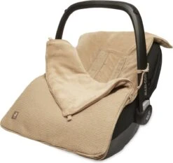 Jollein Voetenzak Voor Autstoel & Kinderwagen - Basic Knit - Biscuit