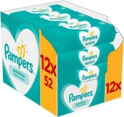 Pampers® Pampers - Billendoekjes Sensitive Navulpak - 624 Doekjes 30 Pampers® Pampers - Billendoekjes Sensitive Navulpak - 624 Doekjes -Aanbiedingen BIBS Winkel 1200x1133 1
