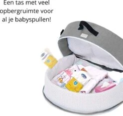 Campingbedje - Camping Bed - Compact Camping Bedje - Baby Nestje - Inclusief Klamboe - Baby Tentje - Grijs - Luxe Campingbedje -Aanbiedingen BIBS Winkel 1200x1134 13