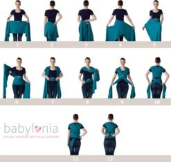 Babylonia - Tricot-Slen Organic - Draagdoek Baby - Silver Blue -Aanbiedingen BIBS Winkel 1200x1135 16