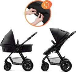 Kinderkraft Moov 3 In 1 Kinderwagen - Inclusief Autostoel - Black -Aanbiedingen BIBS Winkel 1200x1137 14