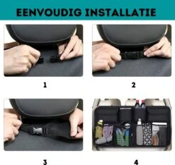 W&Z® Auto Organizer - Autostoel Organizer - Kofferbak Organizer - Zwart -Aanbiedingen BIBS Winkel 1200x1137 5