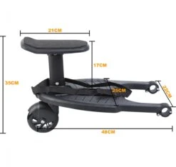 Merkloos Happyment® Universeel Meerijdplankje - Met Zitting - Voor Kinderwagen - Buggyboard - Zwart 17 Merkloos Happyment® Universeel Meerijdplankje - Met Zitting - Voor Kinderwagen - Buggyboard - Zwart -Aanbiedingen BIBS Winkel 1200x1137 9