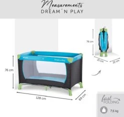 Hauck Dream N Play Campingbedje - Waterblue 24 Hauck Dream N Play Campingbedje - Waterblue -Aanbiedingen BIBS Winkel 1200x1139 17