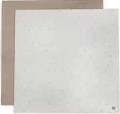 Jollein Hydrofiele Doek Large 115x115cm Stargaze - Biscuit - 2 Stuks