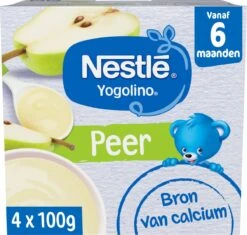 Nestlé Yogolino Peer - Baby Toetje - Vanaf 6 Maanden - 6 Stuks - Totaal 24 Porties -Aanbiedingen BIBS Winkel 1200x1141 22