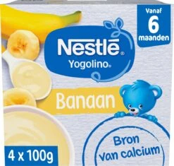 Nestlé Yogolino Banaan - Baby Toetje - Vanaf 6 Maanden - 6 Stuks - Totaal 24 Porties -Aanbiedingen BIBS Winkel 1200x1141 26