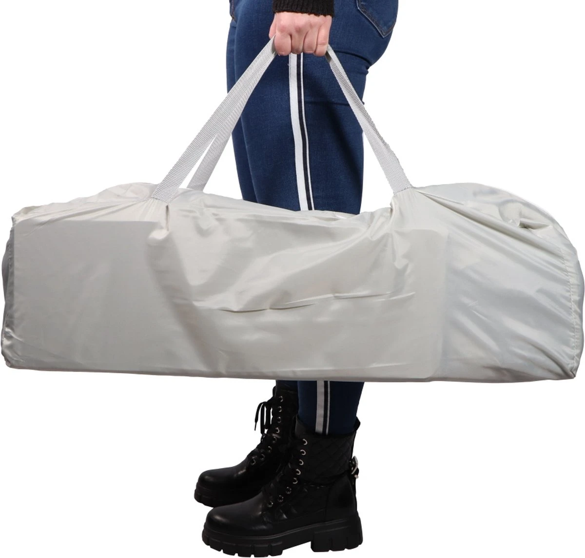 Ding Campingbedje - Grijs - 120x60 Cm - Reisbedje Inclusief Bodemmatrasje 7 Ding Campingbedje - Grijs - 120x60 Cm - Reisbedje Inclusief Bodemmatrasje - Afbeelding 7