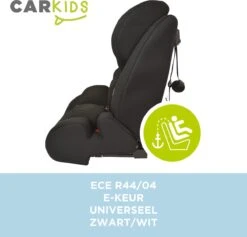 Carkids Verstelbaar Kinderautostoeltje Zwart En Wit | Kinderautostoel Groep 1-2-3 Met Isofix En Top Tether Connector | Kinderen Van 9 Maanden -12 Jaar | 9-36 Kg -Aanbiedingen BIBS Winkel 1200x1150 9