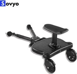 Merkloos Meerijdplankje Universeel Buggy/Kinderwagen - Kinderwagen Accessoire Met Afneembaar Zitje Van Hoogwaardige Kwaliteit - Verstelbaar Meerijdplankje -Aanbiedingen BIBS Winkel 1200x1151 10