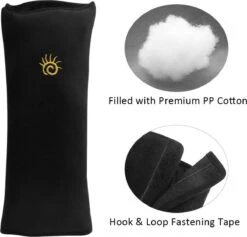 Gordelbeschermer Zwart Auto - Gordelkussen Kind - Slaapkussen - Nekkussen Kind Auto - Autogordel Kussen - Autogordel Beschermer - Auto Accessoires - Auto Accessories Interieur - 2 Stuks -Aanbiedingen BIBS Winkel 1200x1151 6