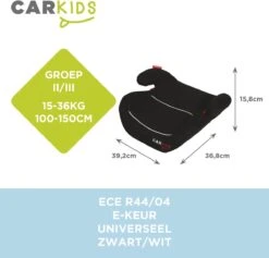 Carkids Auto Zitverhoger Zwart En Wit | Autostoel Groep 2-3 | Kinderen Van 3,5-12 Jaar | 15-36 Kg -Aanbiedingen BIBS Winkel 1200x1152 25