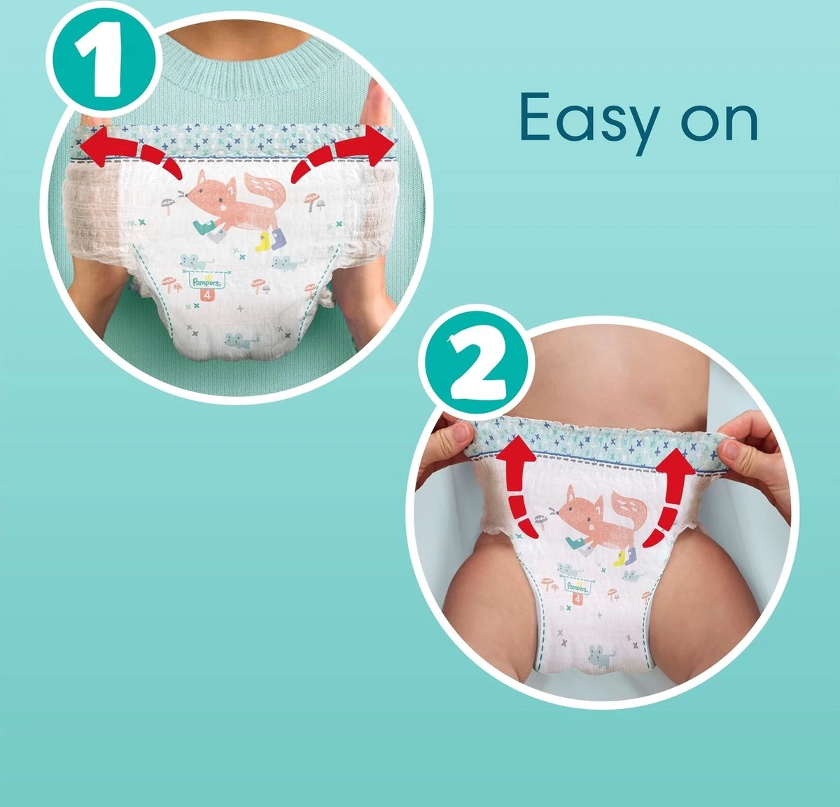 Pampers® Pampers Premium Protection Pants Luierbroekjes - Maat 6 (15+kg) - 60 Stuks 2 Pampers® Pampers Premium Protection Pants Luierbroekjes - Maat 6 (15+kg) - 60 Stuks - Afbeelding 2