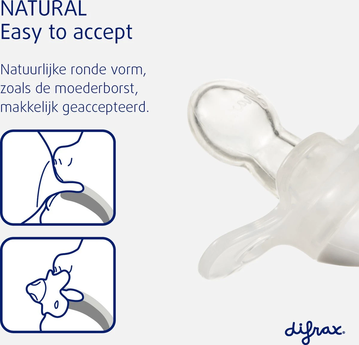 Difrax Fopspeen 12+ Maanden Natural Speen - I Love Papa - Rood/Wit - 2 Stuks 2 Difrax Fopspeen 12+ Maanden Natural Speen - I Love Papa - Rood/Wit - 2 Stuks - Afbeelding 2