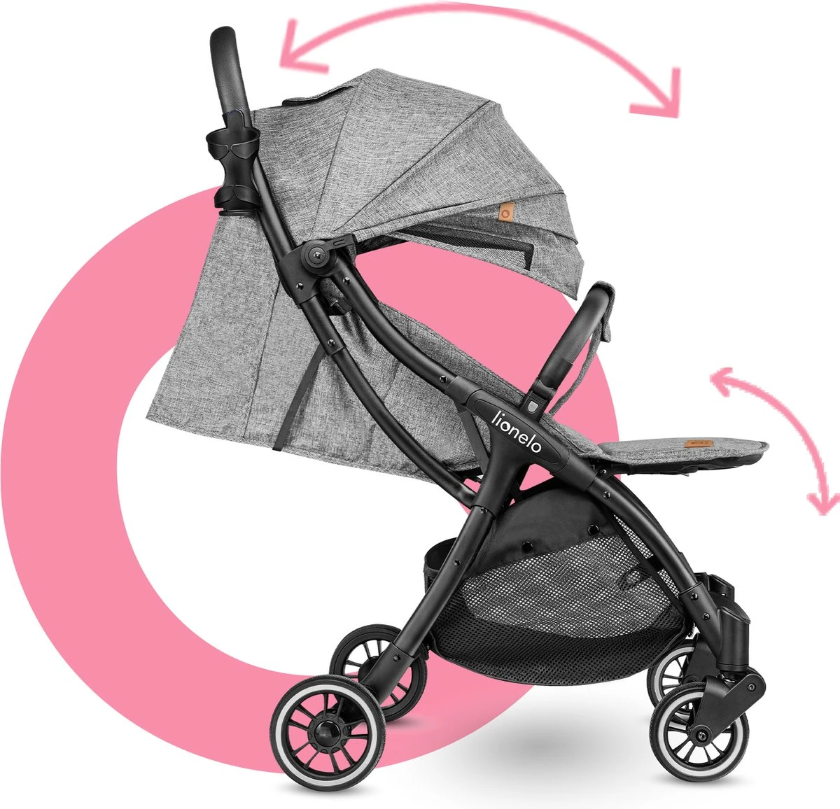 Lionelo Buggy Julie One - Kinderwagen Premium - Automatisch Opvouwen - Wandelwagen Tot 22 Kg - Comfortabele Zitje 10 Lionelo Buggy Julie One - Kinderwagen Premium - Automatisch Opvouwen - Wandelwagen Tot 22 Kg - Comfortabele Zitje - Afbeelding 10