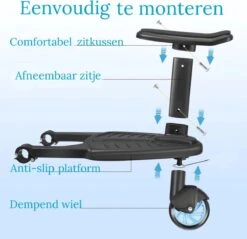Vosoi - Meerijdplankje - Kinderwagen - Buggy's - Zitje - Onderweg - 1 Wiel - Kinderwagen Accessoires 10 Vosoi - Meerijdplankje - Kinderwagen - Buggy's - Zitje - Onderweg - 1 Wiel - Kinderwagen Accessoires -Aanbiedingen BIBS Winkel 1200x1163 10