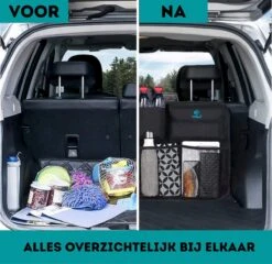 W&Z® Auto Organizer - Autostoel Organizer - Kofferbak Organizer - Zwart -Aanbiedingen BIBS Winkel 1200x1166 14