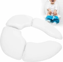 IBright Opvouwbare WC Verkleiner - Toilettrainer -Zachte Toilet Zitje - Toiletbril Verkleiner - Kinder WC Bril - Inclusief Draagtas - Wit -Aanbiedingen BIBS Winkel 1200x1166